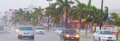 Lluvia en Hermosillo.
